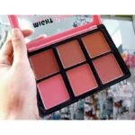 Might Cinema مايت سينما باليت بلاشر بودر ماط 6 لون من مايت سينما-5130