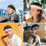 ⁦طقم أشرطة رأس رياضية مانعة للانزلاق من CADONO – 8 قطع متعددة الألوان⁩ - الصورة ⁦6⁩